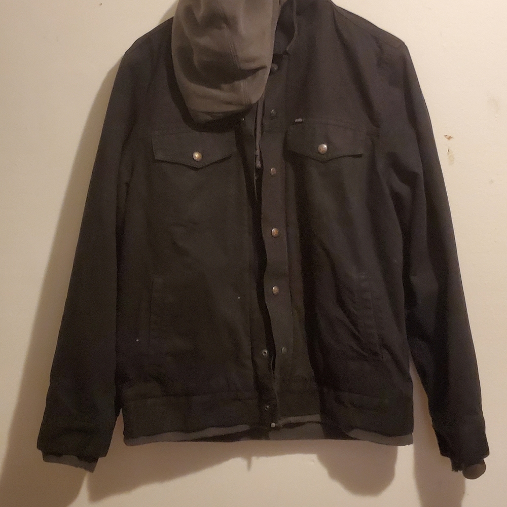 Denim jacket with hoodie inside. MENS